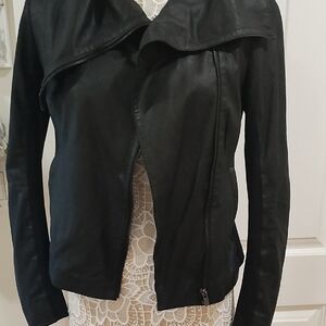 Lamarque Black Leather Jacket